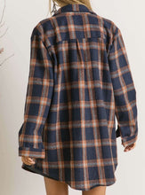 Load image into Gallery viewer, Navy Plaid Flannel
