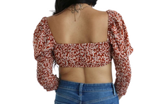 Load image into Gallery viewer, Summer Days Front Tie Crop Top
