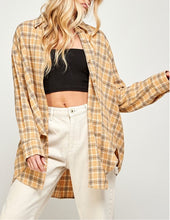 Load image into Gallery viewer, Lemon Drop Oversized Flannel
