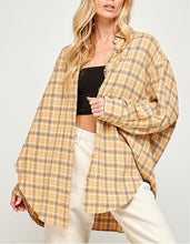 Load image into Gallery viewer, Lemon Drop Oversized Flannel

